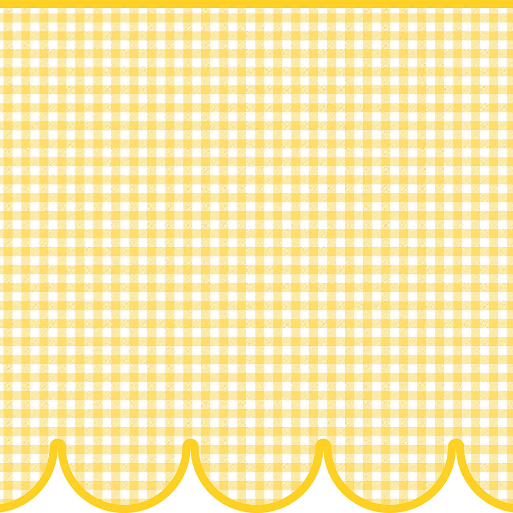 【サンプル】はがせるトリムシール リムタス Bold What's poppin? ギンガムスカラップ TWP-RTGS08 はちみつレモン