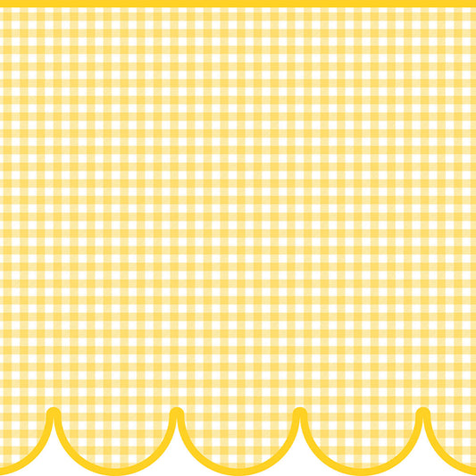 【サンプル】はがせるトリムシール リムタス Bold What's poppin? ギンガムスカラップ TWP-RTGS08 はちみつレモン