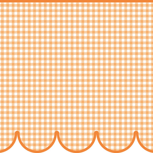 【サンプル】はがせるトリムシール リムタス Bold What's poppin? ギンガムスカラップ TWP-RTGS09 みかんジュレ