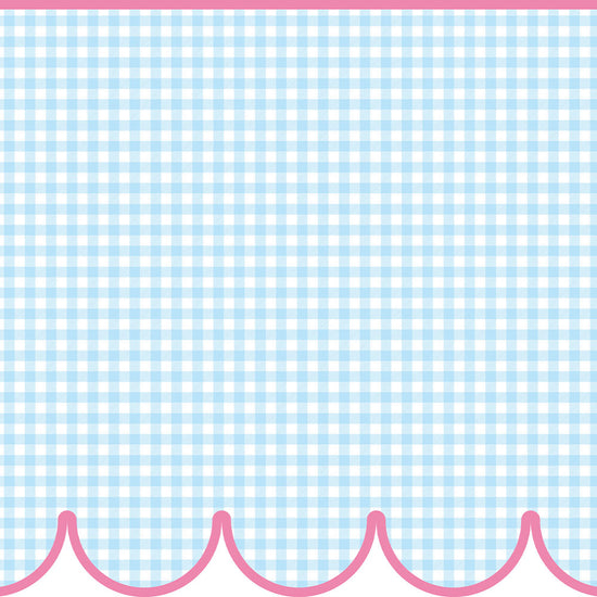 【サンプル】はがせるトリムシール リムタス Bold What's poppin? ギンガムスカラップ TWP-RTGS11 ベビーカップケーキ