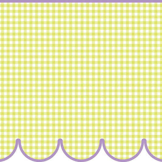 【サンプル】はがせるトリムシール リムタス Bold What's poppin? ギンガムスカラップ TWP-RTGS14 グレープジェリー