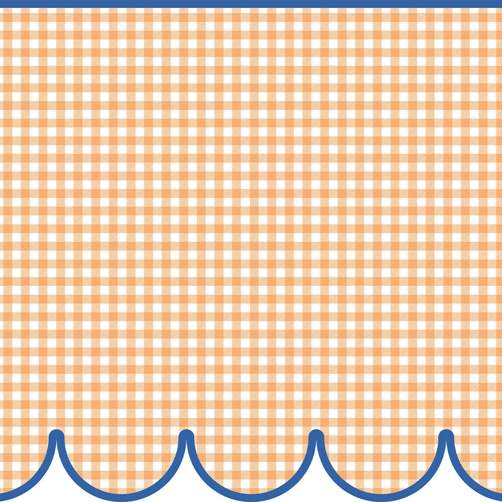 はがせるトリムシール リムタス Bold What's poppin? ギンガムスカラップ TWP-RTGS15 アプリコットクッキー