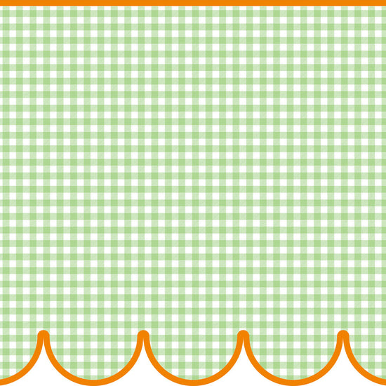 【サンプル】はがせるトリムシール リムタス Bold What's poppin? ギンガムスカラップ TWP-RTGS16 ミントキャロットケーキ