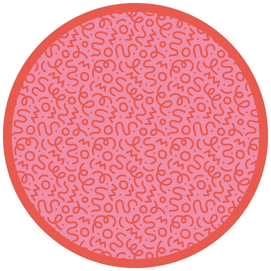 拭けるサークルラグ 「Sheete me ! (シーテミー)」 150cm×150cm 円形 WIGGLE WAVE スウィートビート What's poppin?