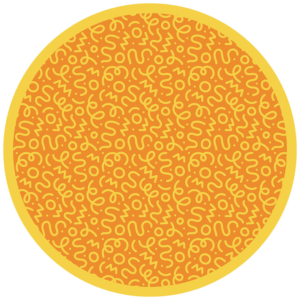 拭けるサークルラグ 「Sheete me ! (シーテミー)」 150cm×150cm 円形 WIGGLE WAVE ハニーグルーヴ What's poppin?