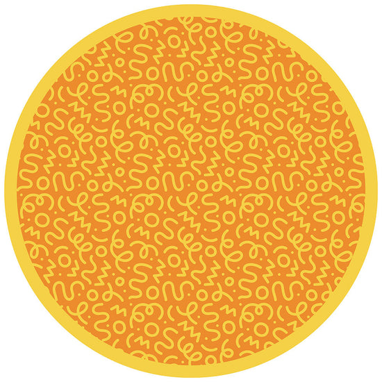 拭けるサークルラグ 「Sheete me ! (シーテミー)」 150cm×150cm 円形 WIGGLE WAVE ハニーグルーヴ What's poppin?