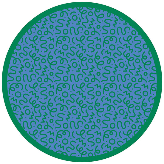 拭けるサークルラグ 「Sheete me ! (シーテミー)」 150cm×150cm 円形 WIGGLE WAVE クールトラック What's poppin?