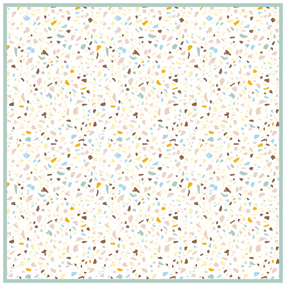 拭けるラグ 「Sheete me ! (シーテミー)」 150cm×150cm POPPIN’ TERRAZZO コージーカプチーノ What's poppin?