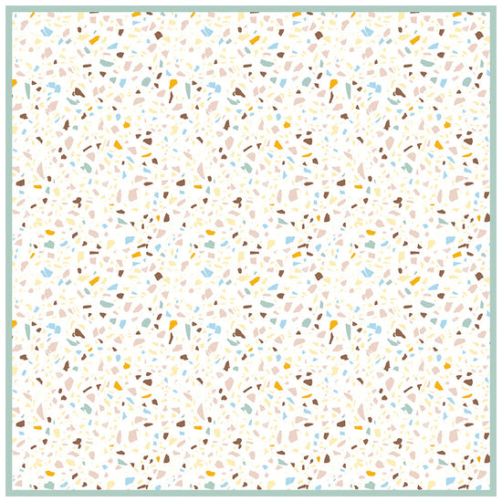 拭けるラグ 「Sheete me ! (シーテミー)」 150cm×150cm POPPIN’ TERRAZZO コージーカプチーノ What's poppin?