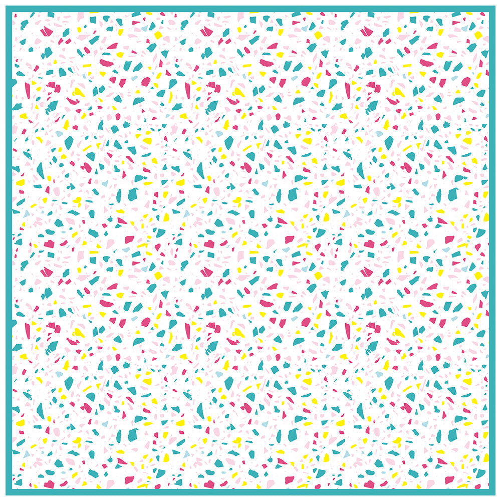 拭けるラグ 「Sheete me ! (シーテミー)」 150cm×150cm POPPIN’ TERRAZZO ネオンポップ What's poppin?