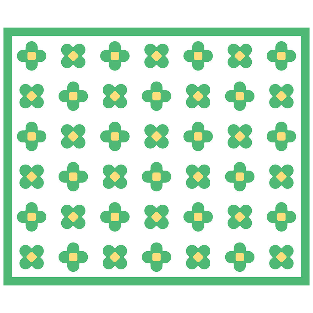 拭けるラグ 「Sheete me ! (シーテミー)」 178cm×150cm BLOOM DAYS グリーングルーヴ What's poppin?