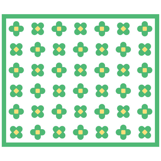 拭けるラグ 「Sheete me ! (シーテミー)」 178cm×150cm BLOOM DAYS グリーングルーヴ What's poppin?