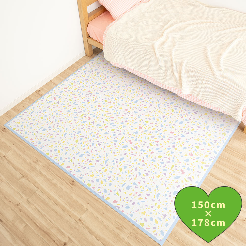 拭けるラグ 「Sheete me ! (シーテミー)」 178cm×150cm POPPIN’ TERRAZZO マカロン What's poppin?