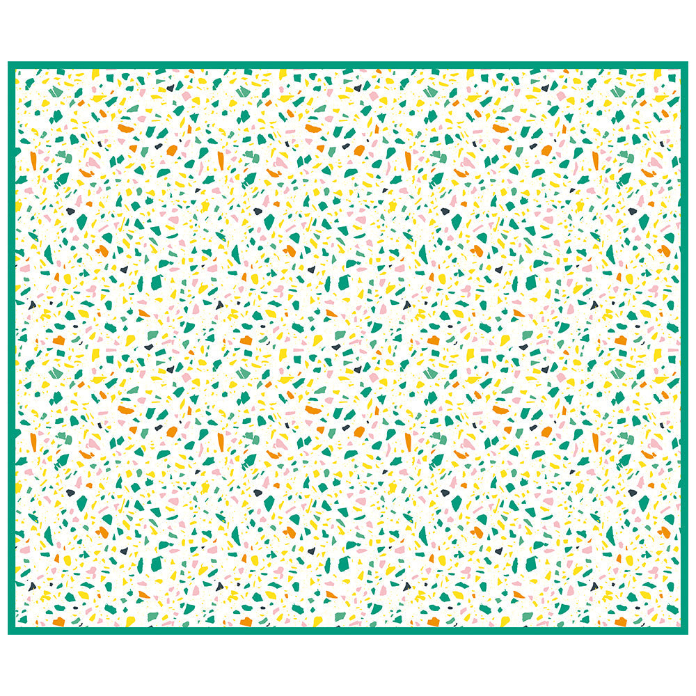 拭けるラグ 「Sheete me ! (シーテミー)」 178cm×150cm POPPIN’ TERRAZZO ミックスベジタブル What's poppin?