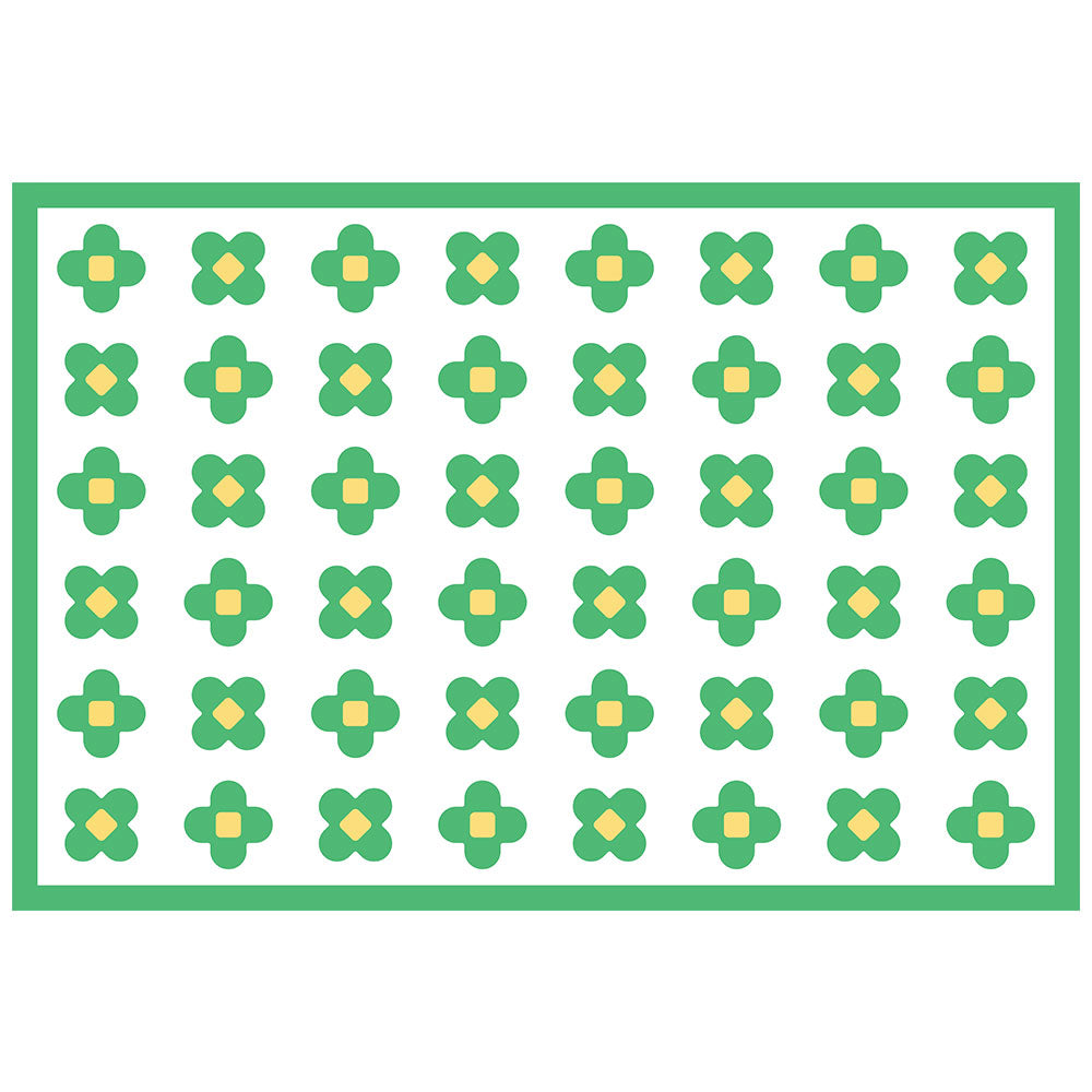 拭けるラグ 「Sheete me ! (シーテミー)」 150cm×220cm BLOOM DAYS グリーングルーヴ What's poppin?