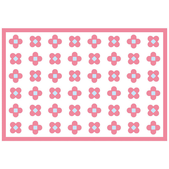 拭けるラグ 「Sheete me ! (シーテミー)」 150cm×220cm BLOOM DAYS スウィートピンク What's poppin?