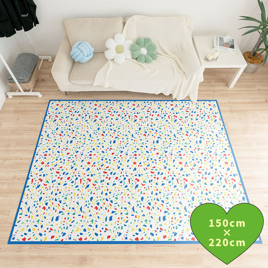 拭けるラグ 「Sheete me ! (シーテミー)」 150cm×220cm POPPIN’ TERRAZZO トイボックス What's poppin?