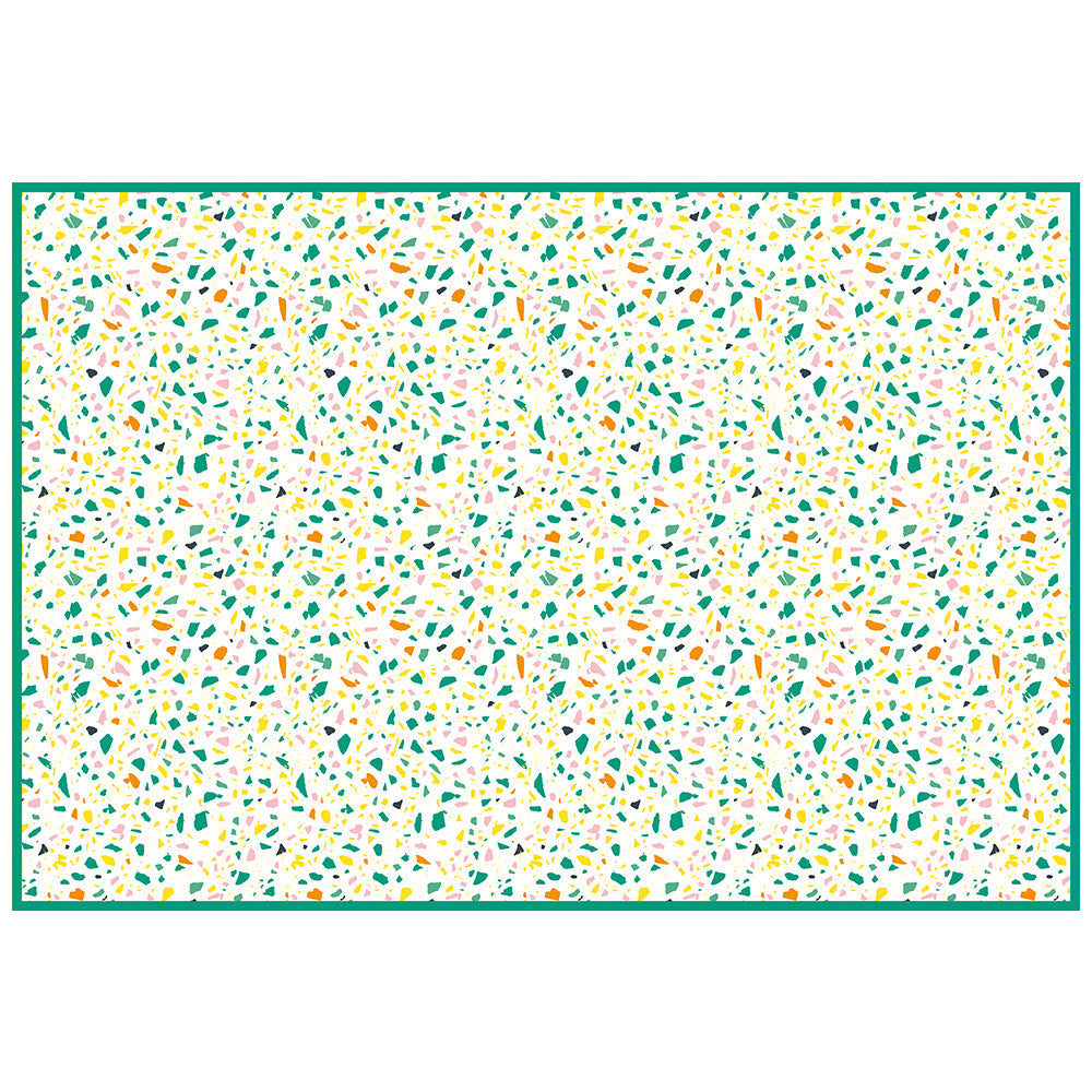 拭けるラグ 「Sheete me ! (シーテミー)」 150cm×220cm POPPIN’ TERRAZZO ミックスベジタブル What's poppin?