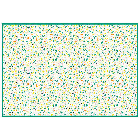 拭けるラグ 「Sheete me ! (シーテミー)」 150cm×220cm POPPIN’ TERRAZZO ミックスベジタブル What's poppin?