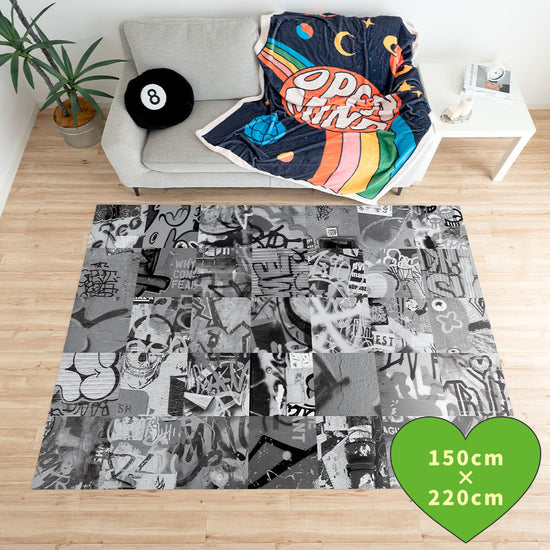 拭けるラグ 「Sheete me ! (シーテミー)」 150cm×220cm アーバンスプラッシュ Neo Cipher / MONO What's poppin?