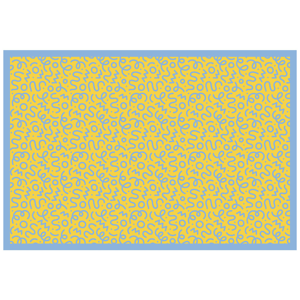 拭けるラグ 「Sheete me ! (シーテミー)」 150cm×220cm WIGGLE WAVE サニーシャワー What's poppin?