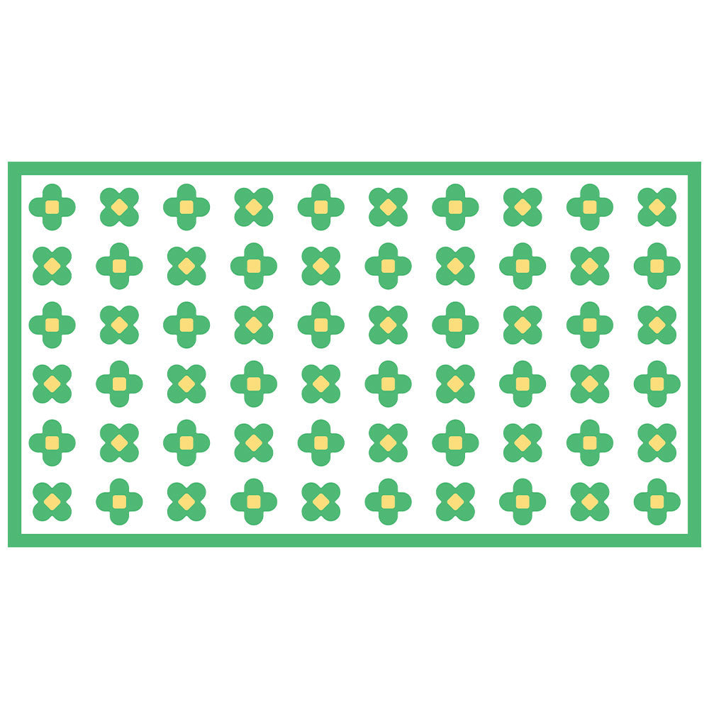 拭けるラグ 「Sheete me ! (シーテミー)」 150cm×270cm BLOOM DAYS グリーングルーヴ What's poppin?