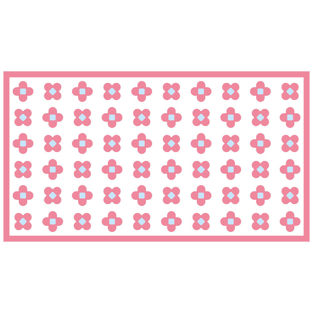 拭けるラグ 「Sheete me ! (シーテミー)」 150cm×270cm BLOOM DAYS スウィートピンク What's poppin?