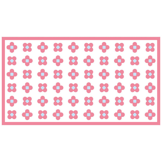 拭けるラグ 「Sheete me ! (シーテミー)」 150cm×270cm BLOOM DAYS スウィートピンク What's poppin?
