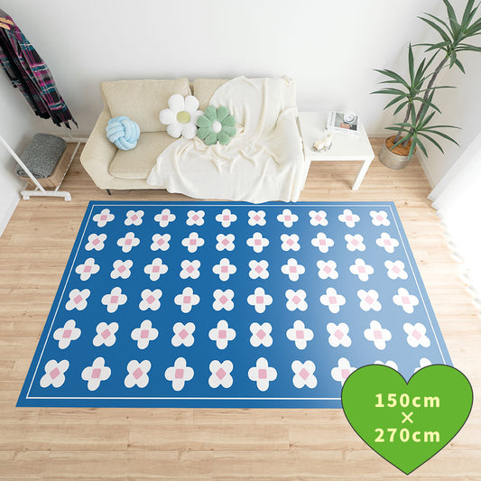 拭けるラグ 「Sheete me ! (シーテミー)」 150cm×270cm BLOOM DAYS ミッドブルーム What's poppin?