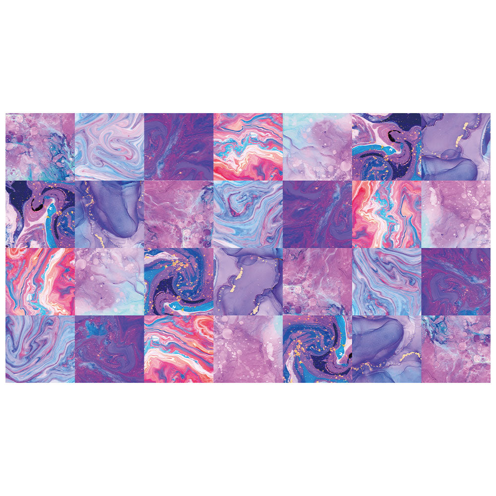 拭けるラグ 「Sheete me ! (シーテミー)」 150cm×270cm カラースプラッシュ ラベンダーツイスト What's poppin?