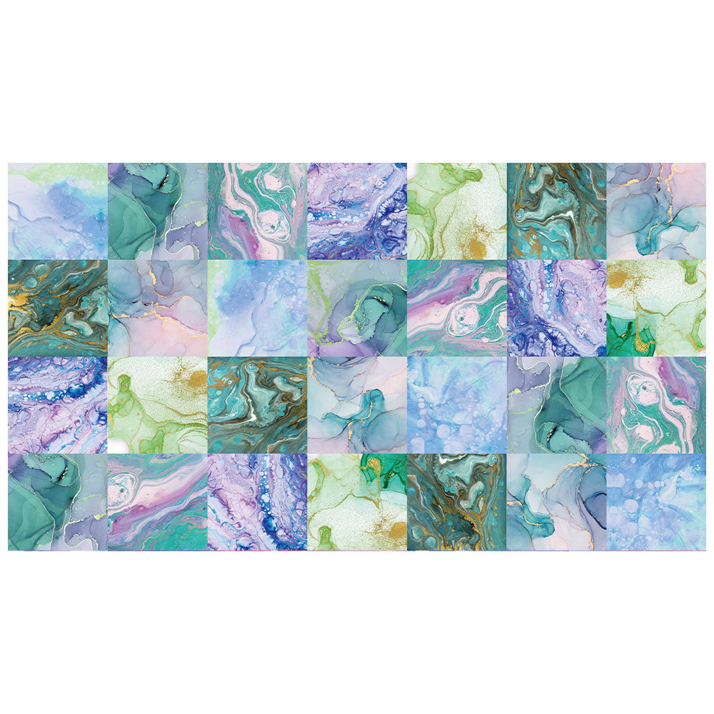 拭けるラグ 「Sheete me ! (シーテミー)」 150cm×270cm カラースプラッシュ ミントブリーズ What's poppin?