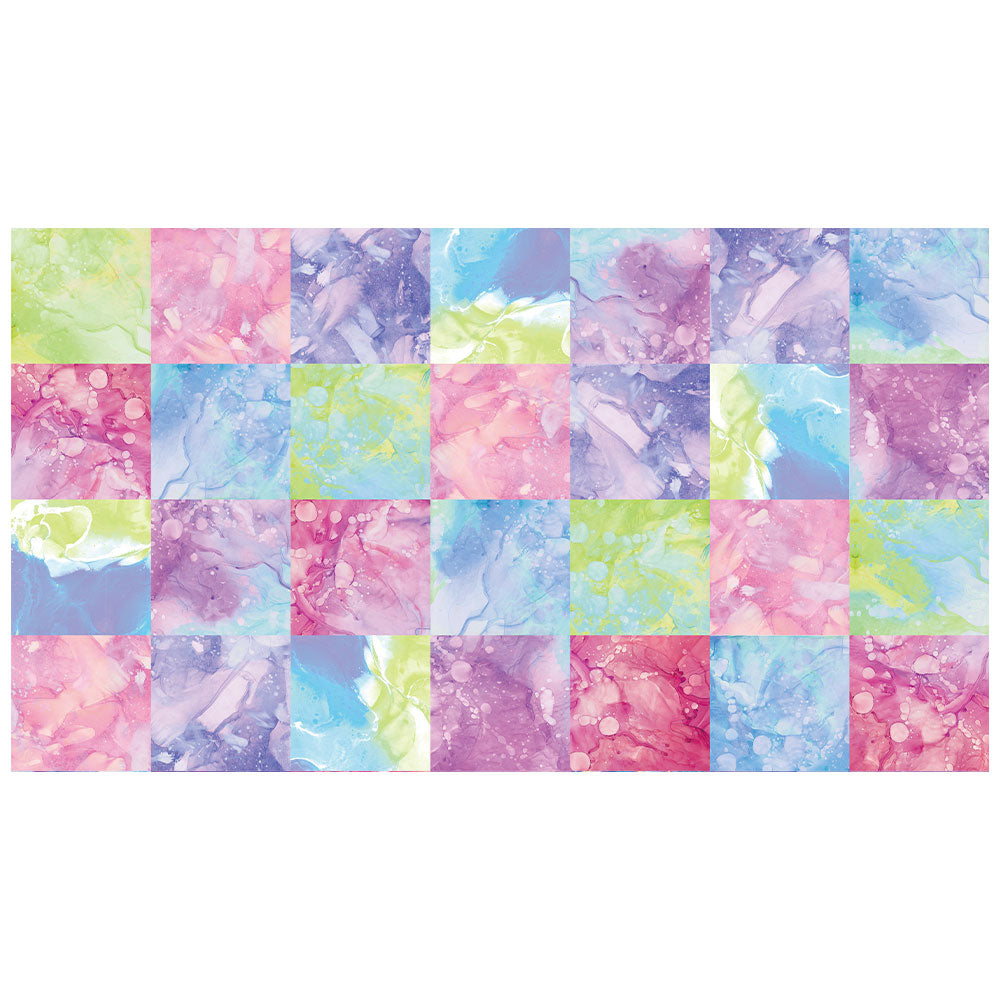 拭けるラグ 「Sheete me ! (シーテミー)」 150cm×270cm カラースプラッシュ キャンディフォグ What's poppin?