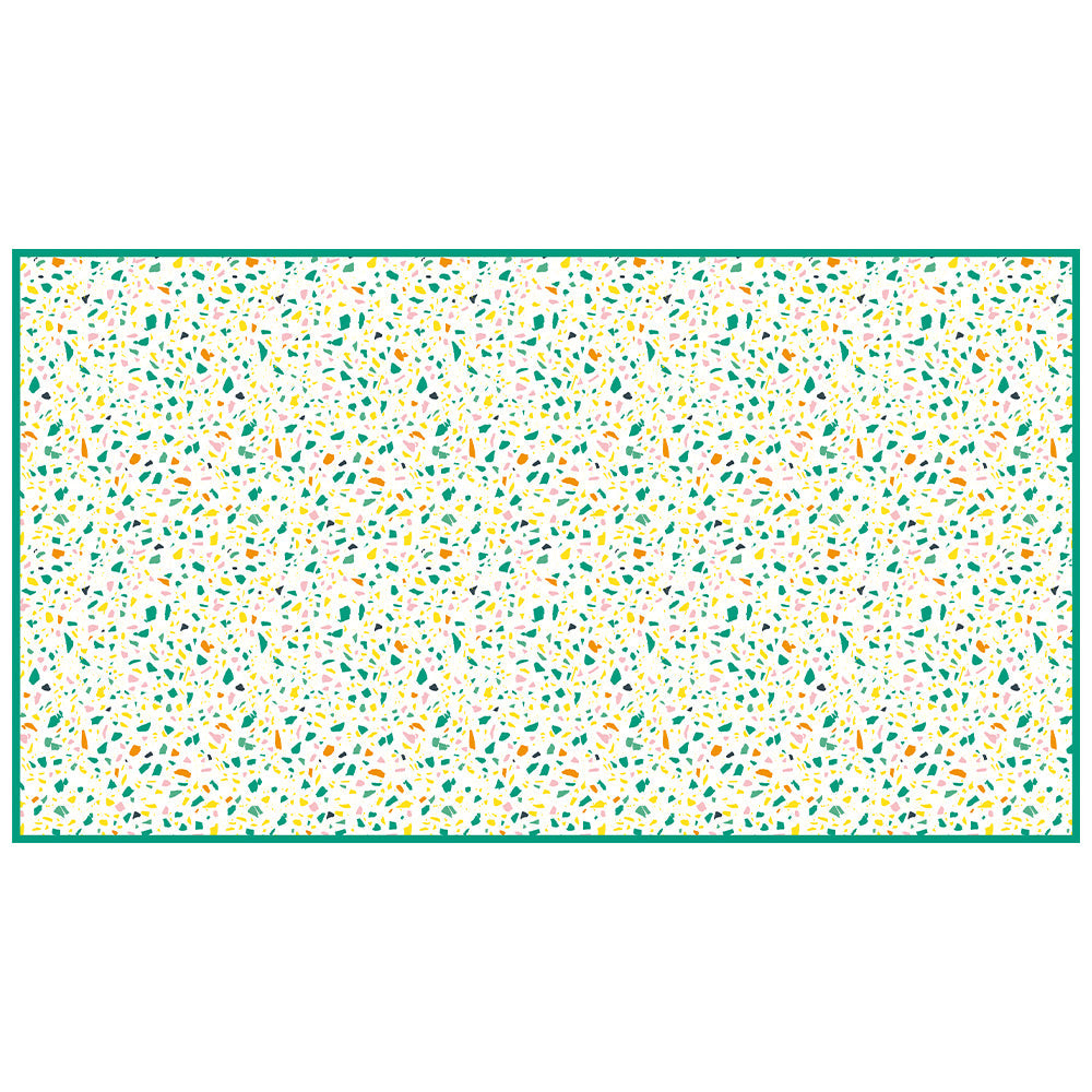 拭けるラグ 「Sheete me ! (シーテミー)」 150cm×270cm POPPIN’ TERRAZZO ミックスベジタブル What's poppin?