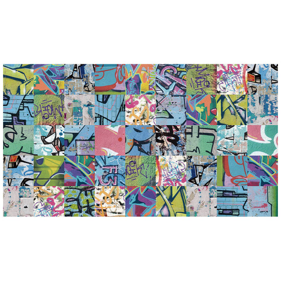 拭けるラグ 「Sheete me ! (シーテミー)」 150cm×270cm アーバンスプラッシュ Neon Break / VIVID What's poppin?