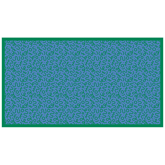 拭けるラグ 「Sheete me ! (シーテミー)」 150cm×270cm WIGGLE WAVE クールトラック What's poppin?