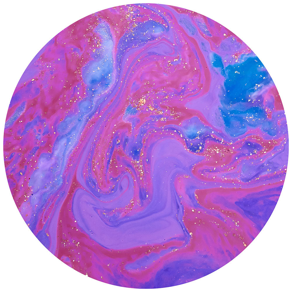 拭けるサークルラグ 「Sheete me ! (シーテミー)」 87cm×87cm Acrylic Cosmo Type-A03 What's poppin?