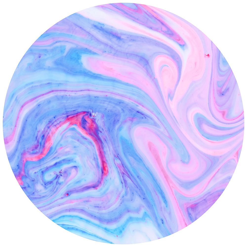 拭けるサークルラグ 「Sheete me ! (シーテミー)」 87cm×87cm Acrylic Cosmo Type-A04 What's poppin?