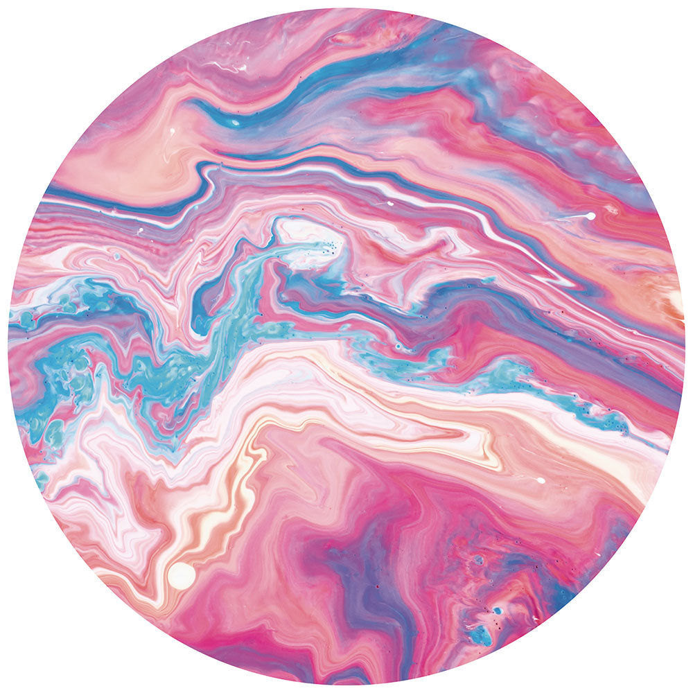 拭けるサークルラグ 「Sheete me ! (シーテミー)」 87cm×87cm Acrylic Cosmo Type-A10 What's poppin?