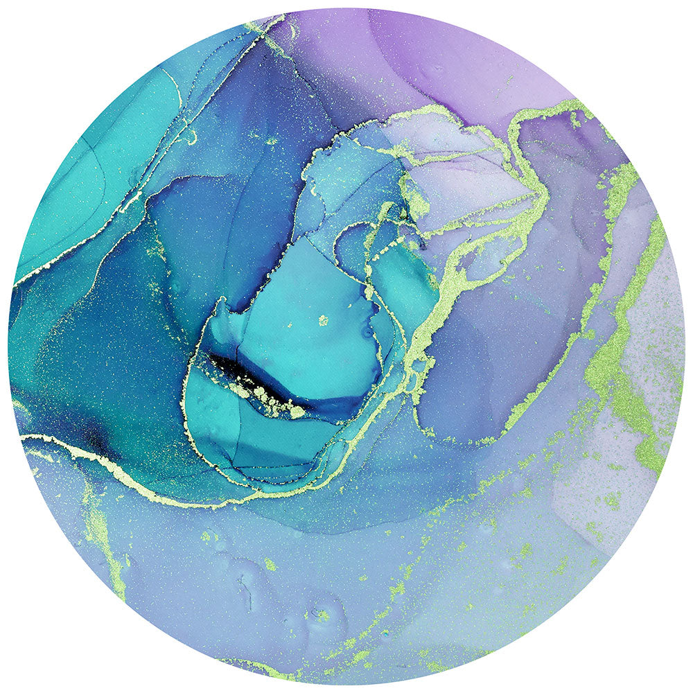 拭けるサークルラグ 「Sheete me ! (シーテミー)」 87cm×87cm Watering Dream Type-W01 What's poppin?