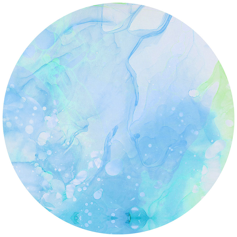 拭けるサークルラグ 「Sheete me ! (シーテミー)」 87cm×87cm Watering Dream Type-W03 What's poppin?