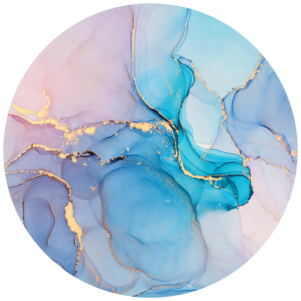 拭けるサークルラグ 「Sheete me ! (シーテミー)」 87cm×87cm Watering Dream Type-W06 What's poppin?