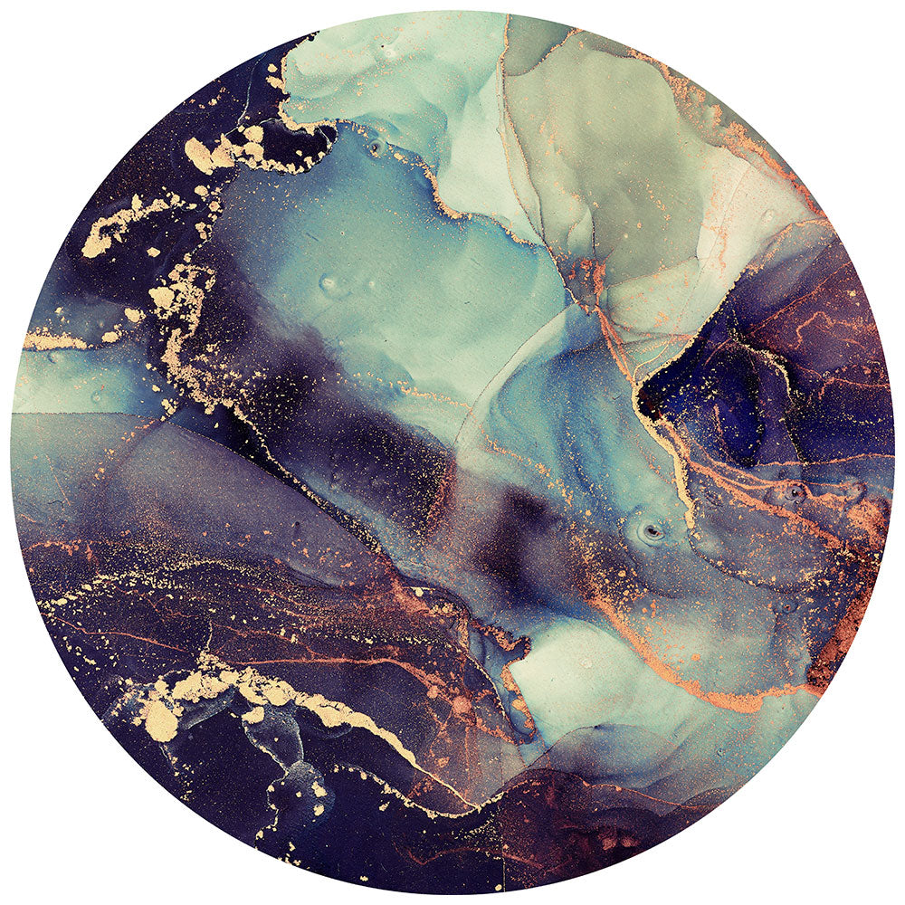 拭けるサークルラグ 「Sheete me ! (シーテミー)」 87cm×87cm Watering Dream Type-W08 What's poppin?