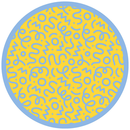 拭けるサークルラグ 「Sheete me ! (シーテミー)」 87cm×87cm 円形 WIGGLE WAVE サニーシャワー What's poppin?