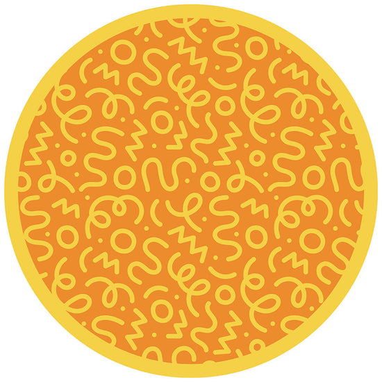 拭けるサークルラグ 「Sheete me ! (シーテミー)」 87cm×87cm 円形 WIGGLE WAVE ハニーグルーヴ What's poppin?