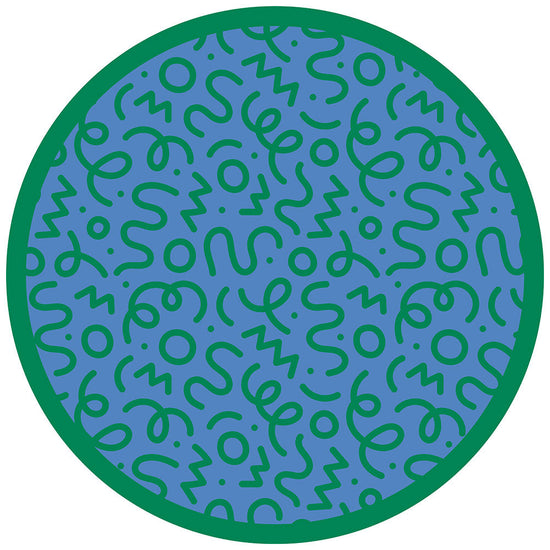 拭けるサークルラグ 「Sheete me ! (シーテミー)」 87cm×87cm 円形 WIGGLE WAVE クールトラック What's poppin?