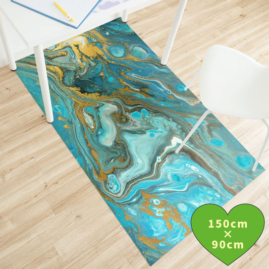 拭けるチェアマット 「Sheete me ! (シーテミー)」 90cm×150cm Acrylic Cosmo Type-A06 What's poppin?