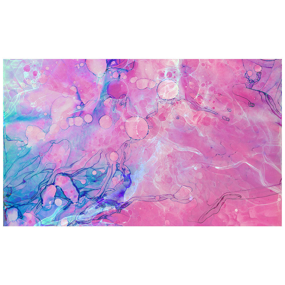 拭けるチェアマット 「Sheete me ! (シーテミー)」 90cm×150cm Acrylic Cosmo Type-A07 What's poppin?