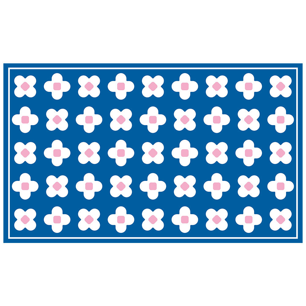 拭けるチェアマット 「Sheete me ! (シーテミー)」 90cm×150cm BLOOM DAYS ミッドブルーム What's poppin?