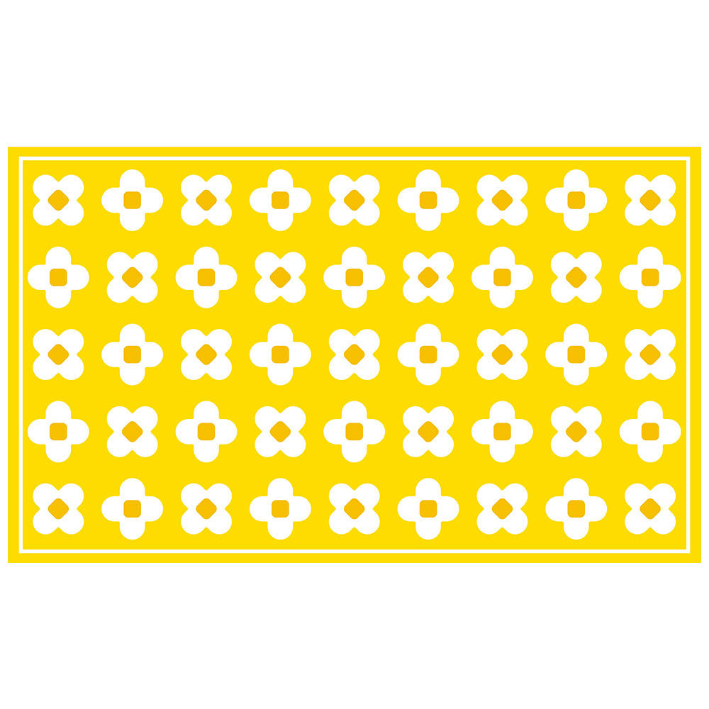 拭けるチェアマット 「Sheete me ! (シーテミー)」 90cm×150cm BLOOM DAYS サニーバター What's poppin?