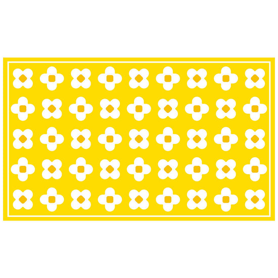 拭けるチェアマット 「Sheete me ! (シーテミー)」 90cm×150cm BLOOM DAYS サニーバター What's poppin?